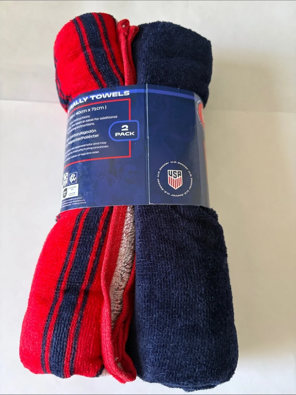 USA Rally Hand Towels 2-Pack – Navy & Red